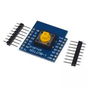 WeMos D1 Mini용 1버튼 원버튼 쉴드 핀 포함 표준 스위치 모듈