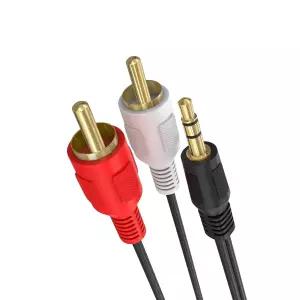 Cmple - 3.5mm 수컷 스테레오 to 2 RCA 오디오 어댑터 케이블 6피트