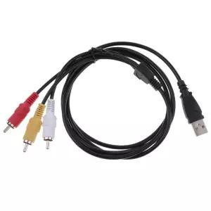 EYEZING USB to RCA 오디오 케이블 2.0 수컷 2 스테레오 컨버터 PC 노트북 DVD 플레이어 스피커 파워