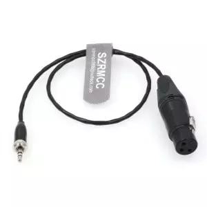 RMCC 소니 UWP-D 시리즈 무선 송신기용 3.5mm TRS 플러그 to XLR 3핀 암 마이크 케이블 고정