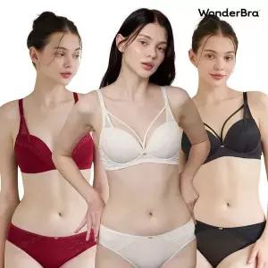 [NS홈쇼핑][Wonderbra] 하트핏 노와이어 브라팬티 세트[36201011]