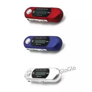 2 in 1 미니 MP3 플레이어 소형 플래시 드라이브 경량 다국어 LCD 음악 3.5mm 오디오 잭 포함 SD 카드 없음