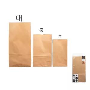 벌크 대량 크라프트 종이 봉투 대 50입 각대 황 크라프트지 크래프트 선물 포장 구디백
