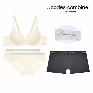 [백화점 홈쇼핑 정품] 코데즈컴바인 이너웨어 [선물포장]커플속옷세트 [와이어브라 팬티2매 드로즈] (CFWBR
