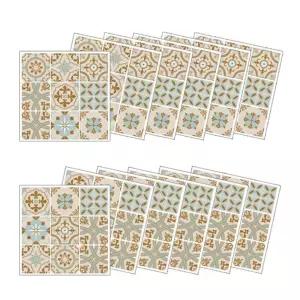 스티커 모던TILE12PCS 유러피언옐로우 GS-12705