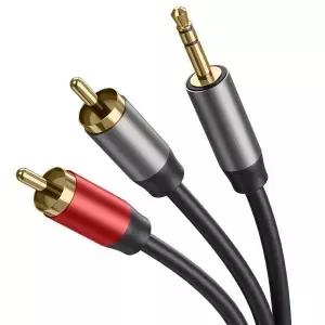 Vancle 3.5mm to 2RCA 케이블 4.9피트 Aux 헤드폰 수-수 잭 어댑터 HiFi 스테레오 1/8 Y 스플리터 휴대폰