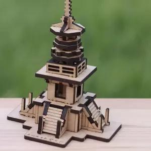 다보탑 건축 건물 나무 조립 모형 DIY 만들기 D607A