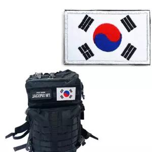 백팩 와펜 가방 액세서리 패브릭 태극기 자수 패치 C6645