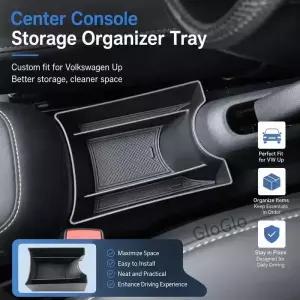 폭스바겐 VW 업 미 / 스코다 시티고 2013-2021 센터 콘솔 암레스트 수납 정리함 트레이 자동차 내부 부품