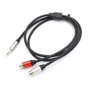 스테레오 RCA 2선 케이블 (3.5 ST M 2RCA F) 1M