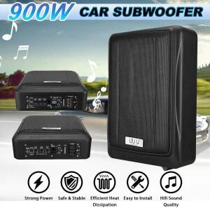 자동차 오디오 슬림 액티브 서브 우퍼 베이스 앰프 스피커, 12V, 10 인치, 900W