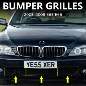 프론트 범퍼 그릴 메쉬 51117135563 2003-2008 E65 E66 BMW 호환 750i Alpina B7