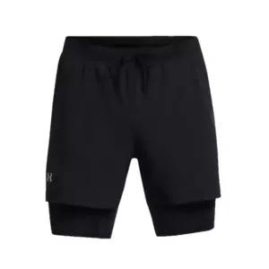 언더아머 UNDER ARMOUR 1382640 레깅스달린 반바지 투인원반바지 UA 론치 남성 투인원 5인치 쇼츠