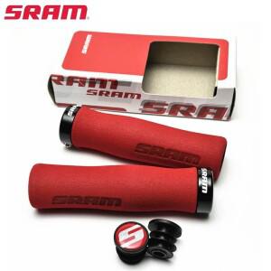 SRAM MTB 자전거 핸들바 그립 스폰지 충격 흡수 사이클링 커버 잠금 가능 미끄럼 방지 액세서리