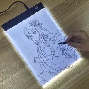 LED 복사 테이블 드로잉 보드 빛 투과 밝기 조절 가능한 조명 메모장