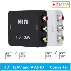 HD 1080P HDMI 호환 RCA AV  변환 어댑터 오디오 비디오 케이블 CVBS 어댑터USB 포함