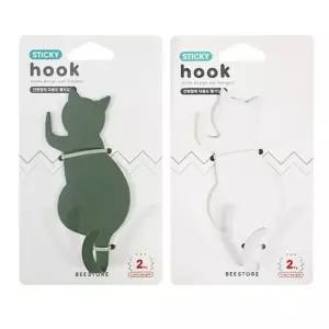 행주 고리 걸이 수건 도어훅 행거 옷걸이 걸이 1p 옷걸이행거스탠드 캣