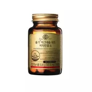 [하프클럽/기타]솔가 마그네슘 위드 비타민 B6 555.55mg x 100정 1병 /SJ