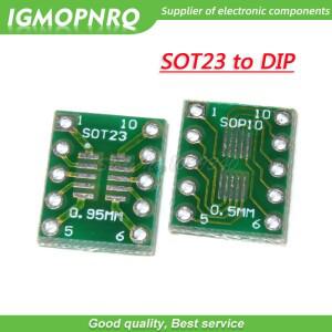 전송 보드 DIP 핀 피치 어댑터 SOT23 MSOP10 UMAX-DIP10 MSOP-10-DIP-10 10 개