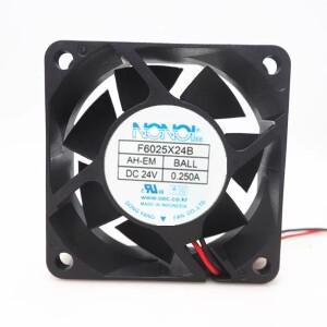 F6025X24B AH DC24V 0.25A 볼 냉각 팬의  기능 6CM 6025 60x60x25mm 팬