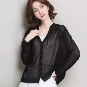간절기 니트 소재 후드 스타일 데일리 가디건