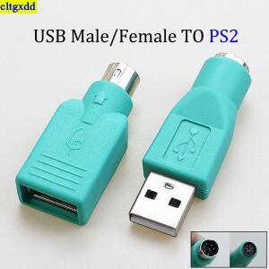 Cltgxdd 1 조각 USB 남성 여성 PS2 6 핀 어댑터 플러그 커넥터 키보드 마우스 변환
