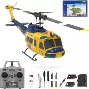 rcxperts RC ERA C032 헬리콥터 1/48 스케일 2.4G 6CH UH-1 휴이 플라이바리스 6축 자이로스코프 안정화