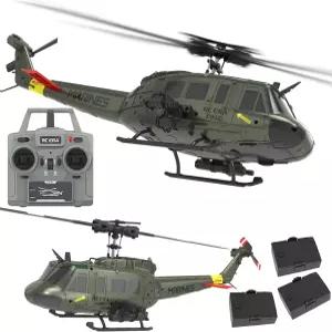 Ssccgym 315MM UH-1 원격 조종 헬리콥터 항공기 전문가용 6CH C032 RC Heli 고도 유지 브러시리스