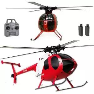 Ssccgym 335MM MD500 C189 원격 조종 헬리콥터 항공기 광학 흐름 위치 지정 추가 1/28 축척 RC 고도 유지