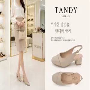 [탠디]여성 구두 4cm 소가죽 슬링백 1T2Y6A013SRQNM_SH