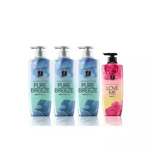 퍼퓸 퓨어브리즈 컨디셔너 600ml 3개 엘라스틴