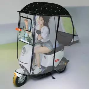노인전동차바람막이 전동스쿠터 방풍 전동 차양