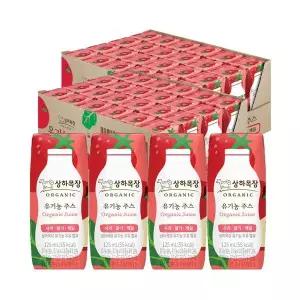 [하프클럽/]상하목장 유기농주스 사과딸기케일 125ml 48팩