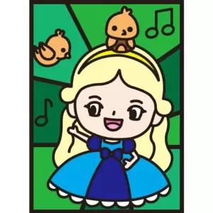 [키득키득]팝아트 포일아트 참새와공주