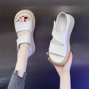 [에이치플러스몰]크로스 통굽 샌들 통굽샌들 스트랩샌들 플랫폼샌들 데일리샌들