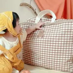 푹신하고 이불 낮잠 사용하기 실용적인 보관백 깨끗한 쉬운 이불 가방 예쁘고 백 귀엽고 수납
