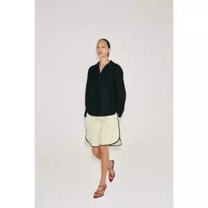 ZARA ZW 컬렉션 플레인 셔츠 - 블랙 4786/265/800
