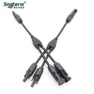 2Y 분기 병렬 연결 30A 1000V 전기 태양 광 커넥터 광전지 2pcs 패널 케이블 와이어