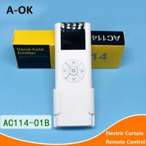 전동 프로젝터 스크린용 전기 커튼 커튼 단일 채널 제어 RF433 무선 리모컨 예비 부품 A-OK 모터