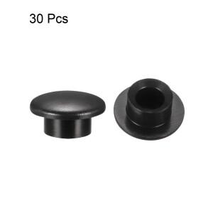 30Pcs 3.2mm 구멍 직경 플라스틱 푸시 버튼 촉각 스위치 캡 커버 Keycaps 보호기 검정색 6x6 마이크로