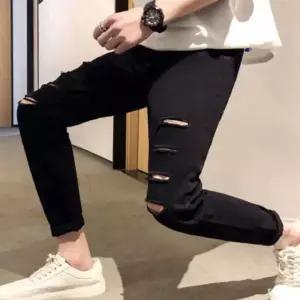 남자 빈티지 캐주얼 바지 스트레이트 컷팅 블랙진 청바지 b-W91EC39 하이웨이스트 스키니진