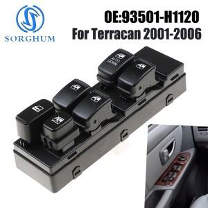 현대 호환 Terracan 2001-2006 93501-H1120 용 앞 좌측 드라이버 사이드 마스터 파워 윈도우 스위치 리프터