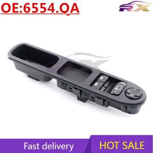 OEM:6554.QA 2006-2012 푸조 호환 207용 파워 윈도우 마스터 컨트롤 스위치
