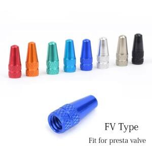 4Pcs 알루미늄 스틸 자전거 타이어 FV 밸브 캡 MTB/로드 바이크 방진 커버 Schrader/Presta 호환 가능