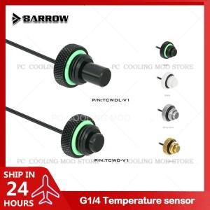 배로우 온도 센서 스톱 피팅 G1/4 ''10K 8mm(숏) 15mm(긴) 수냉 시스템 + 30cm 케이블 TCWD-V1/TCWDL-V1
