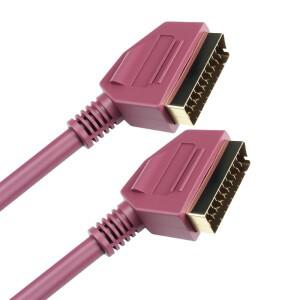Scart 리드 완전 유선 21핀 케이블 남성-남성 Scart-HDMI 변환기 TV DVD SKY VIDEO