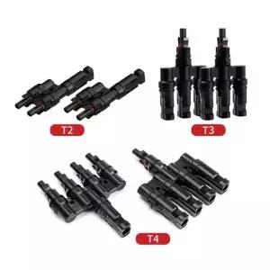 1 쌍 T2/T3/T4/T5/T6 남성 및 여성용 분 PV 태양광 패널 케이블 커넥터 30A 1000V 전기 와이어