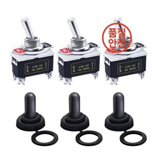5개입 헤비듀티 자동차 보트 로커 토글 스위치 15A 250V 2핀 SPST ON/OFF 방수 포함