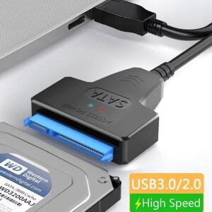 SATA to USB 3.0 / 2.0 케이블 최대 6Gbps 2.5인치 외장 HDD SSD 하드 드라이브 3 22핀 어댑터 III