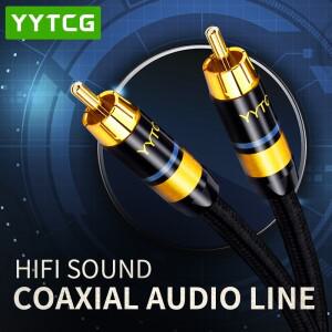 Hifi RCA to 케이블 디지털 동축 오디오 SPDIF 수 스테레오 커넥터 TV 증폭기 서브우퍼